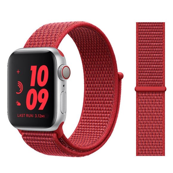 NEW[BAND] Red Strap Loop For Apple Watch - Picture 1 of 5
